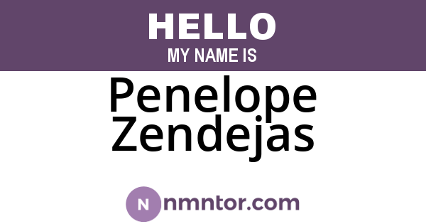 Penelope Zendejas