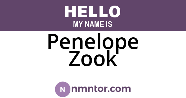 Penelope Zook