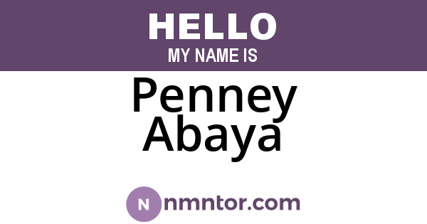 Penney Abaya
