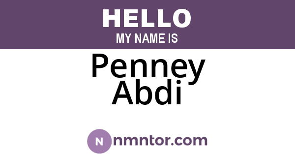 Penney Abdi