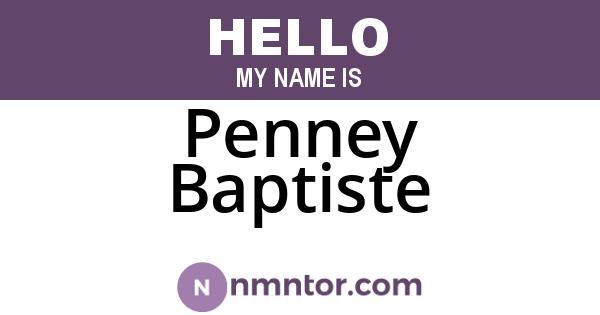 Penney Baptiste