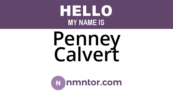 Penney Calvert