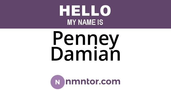 Penney Damian