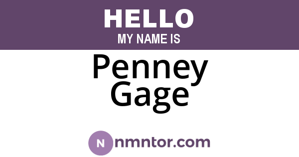 Penney Gage