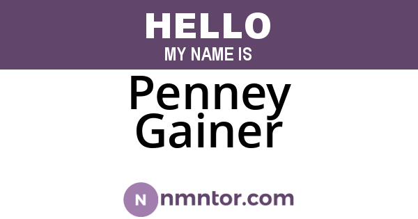 Penney Gainer