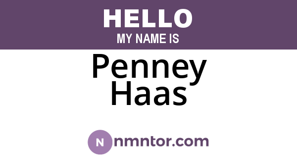 Penney Haas