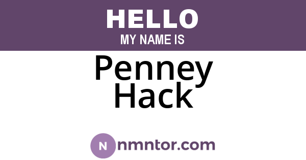 Penney Hack