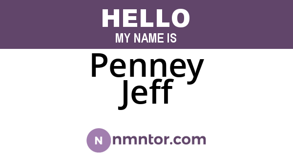 Penney Jeff
