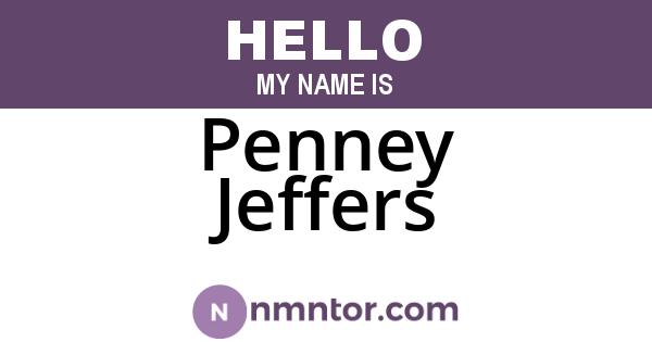 Penney Jeffers