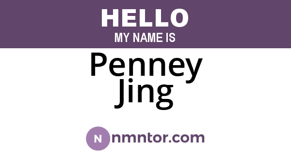 Penney Jing