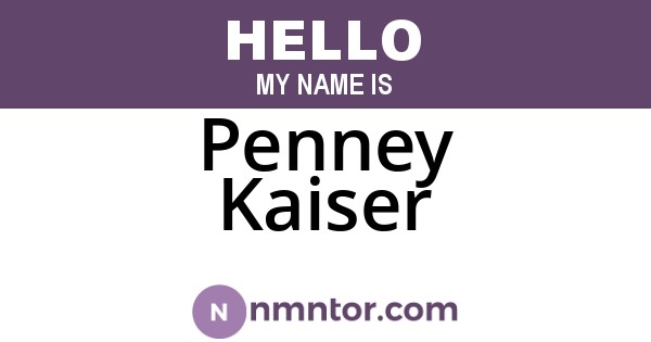 Penney Kaiser