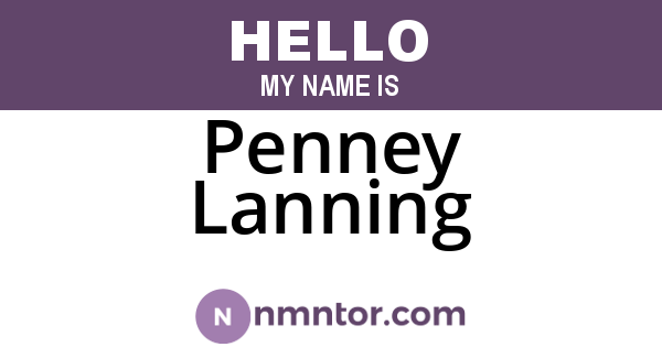 Penney Lanning