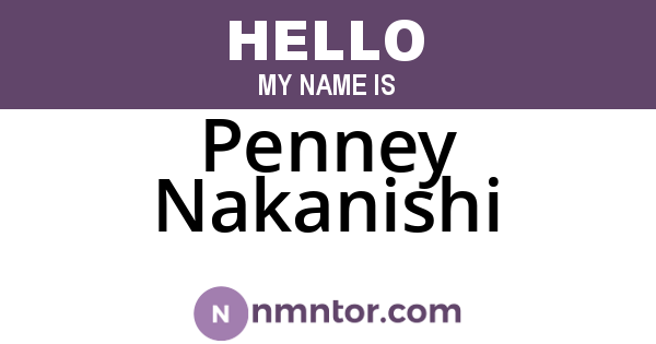 Penney Nakanishi