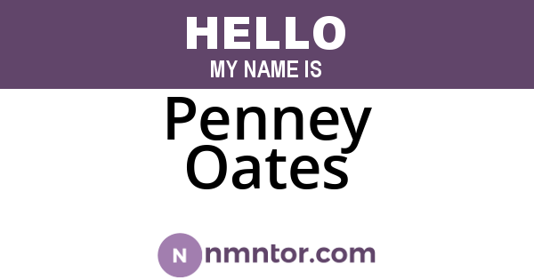 Penney Oates