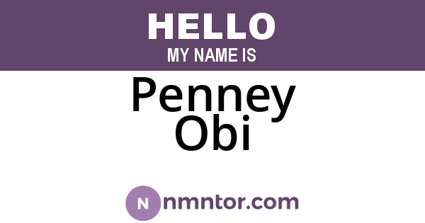 Penney Obi