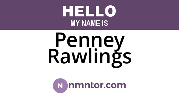 Penney Rawlings