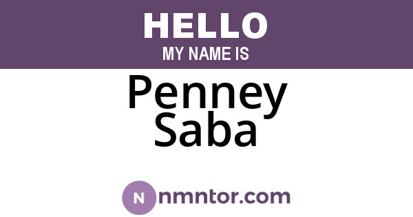 Penney Saba