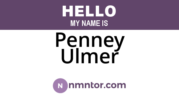 Penney Ulmer