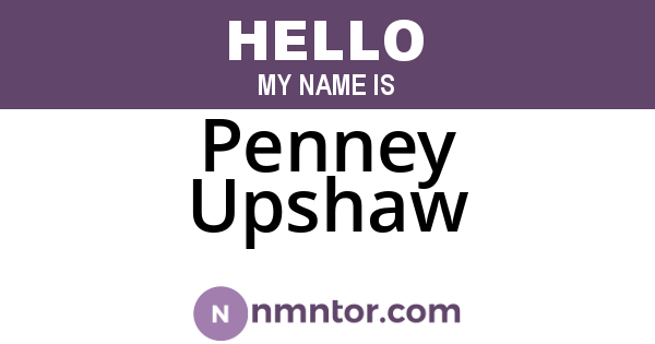 Penney Upshaw
