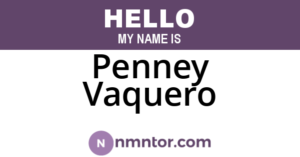 Penney Vaquero