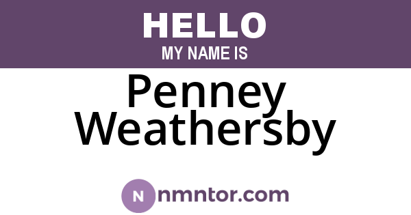 Penney Weathersby