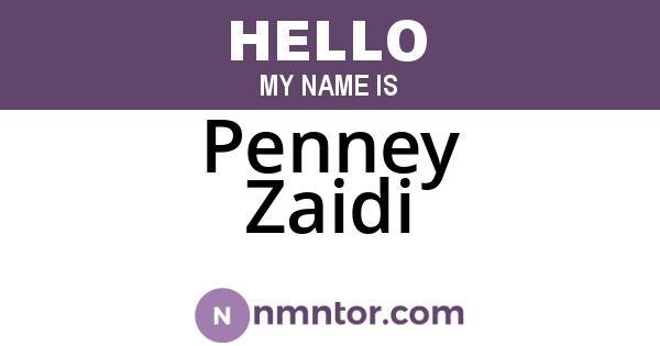 Penney Zaidi