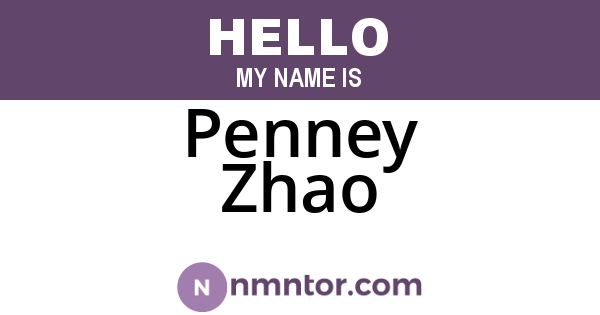 Penney Zhao