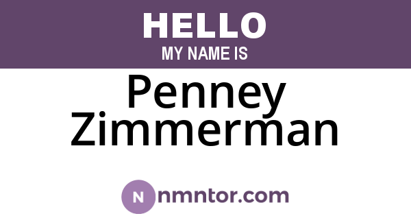 Penney Zimmerman