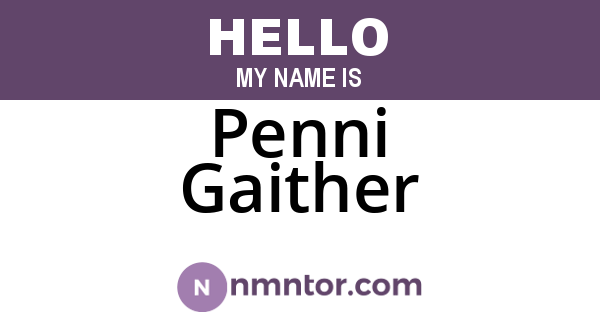 Penni Gaither