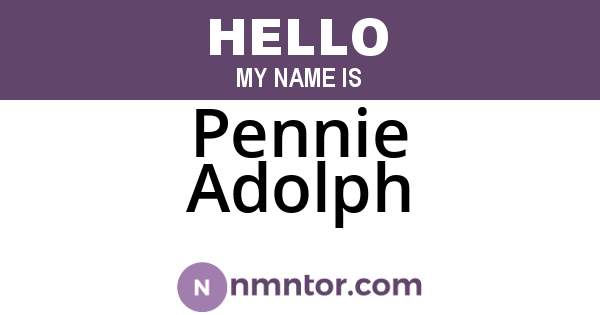 Pennie Adolph