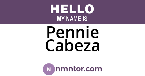 Pennie Cabeza