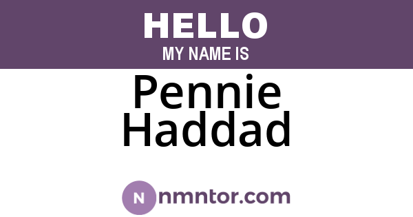 Pennie Haddad