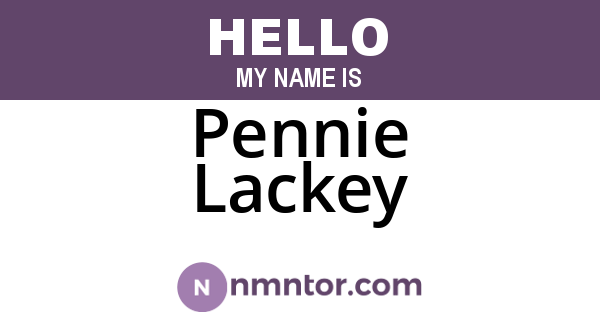 Pennie Lackey