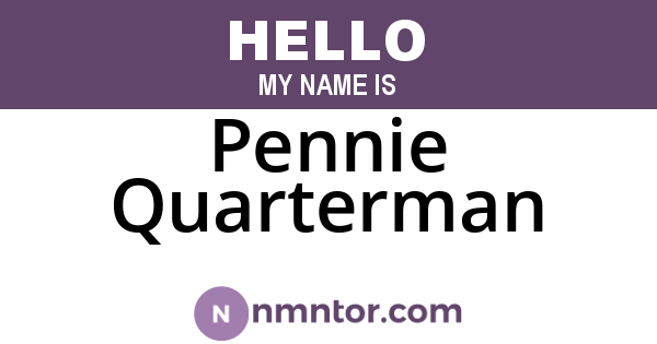 Pennie Quarterman