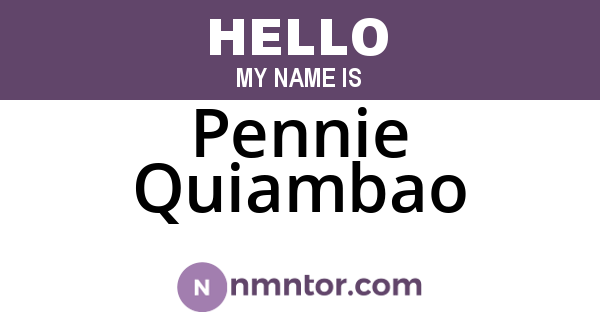 Pennie Quiambao