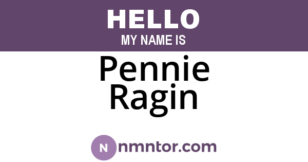 Pennie Ragin