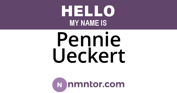 Pennie Ueckert