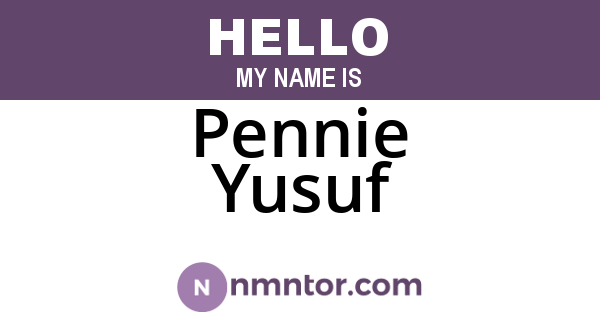 Pennie Yusuf