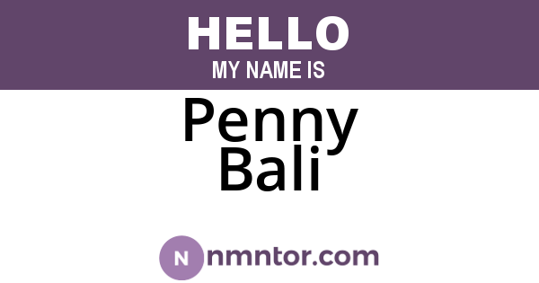 Penny Bali