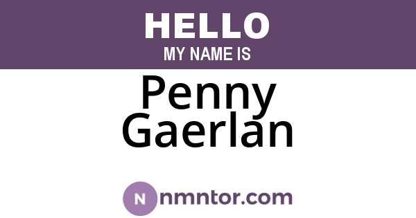 Penny Gaerlan