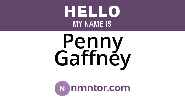 Penny Gaffney