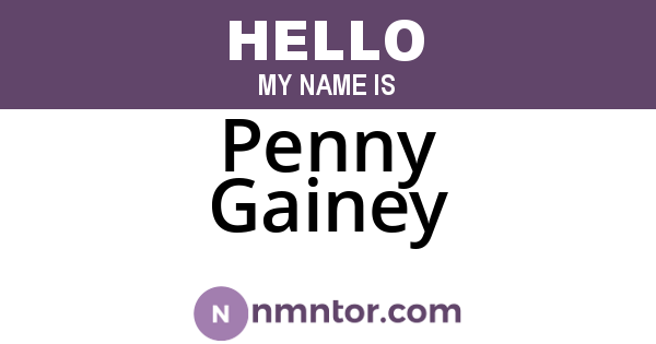 Penny Gainey