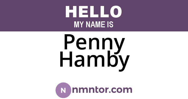 Penny Hamby