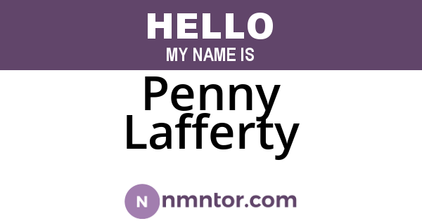 Penny Lafferty
