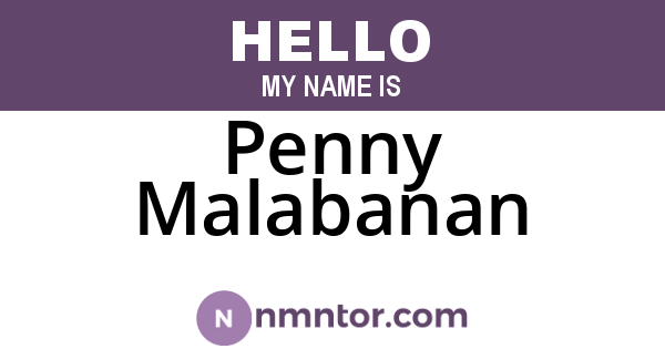 Penny Malabanan