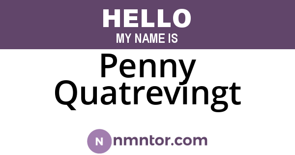 Penny Quatrevingt