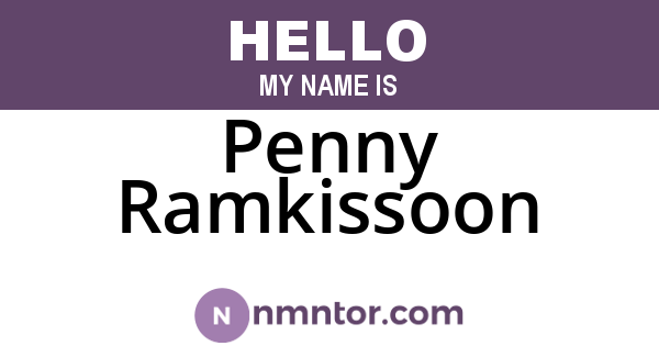 Penny Ramkissoon