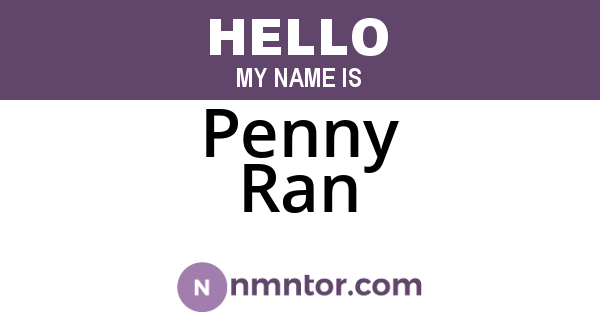Penny Ran