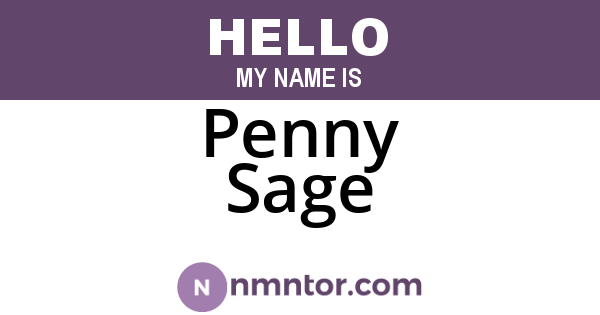 Penny Sage