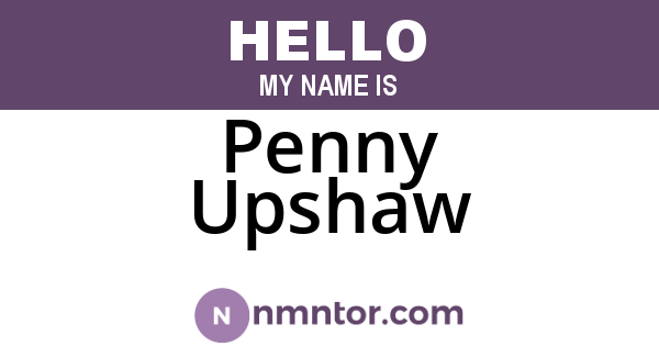 Penny Upshaw